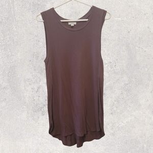 WILFRED - Burgundy Hi-Low Tank Top